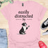 Easily distracted by bulldogs - V10 - Cute Sitting Paw T-Shirt